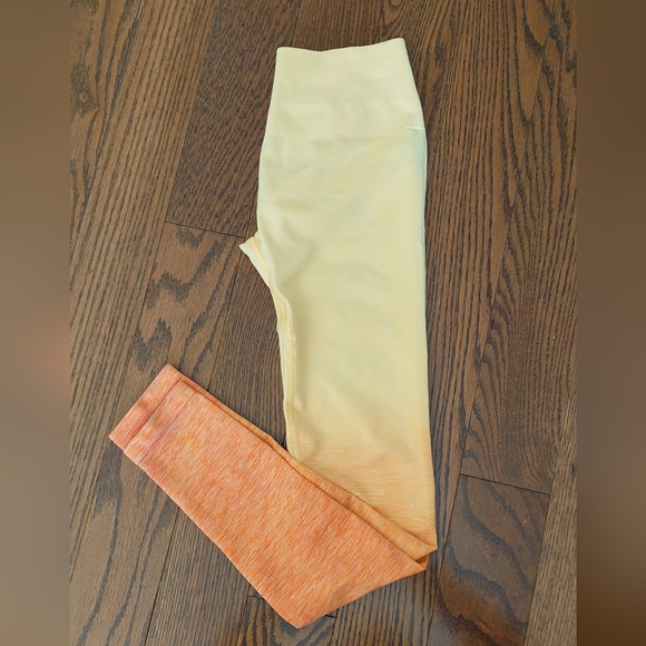 NWT Alphalete amplify leggings | yellow and orange - Picture 4 of 5